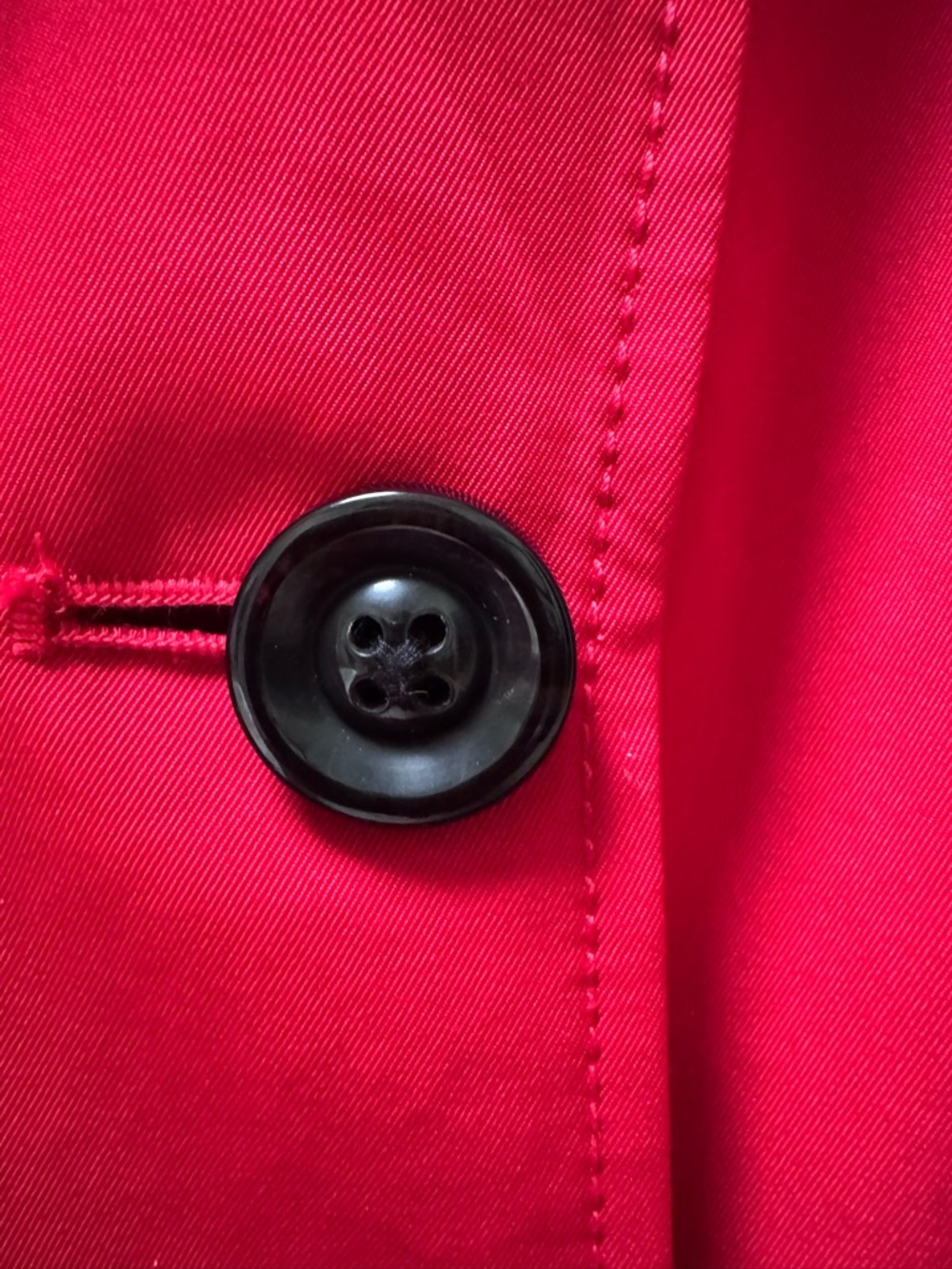 NWT Lands’ End 18W Trench Coat, Bright Cardinal - Picture 4 of 8